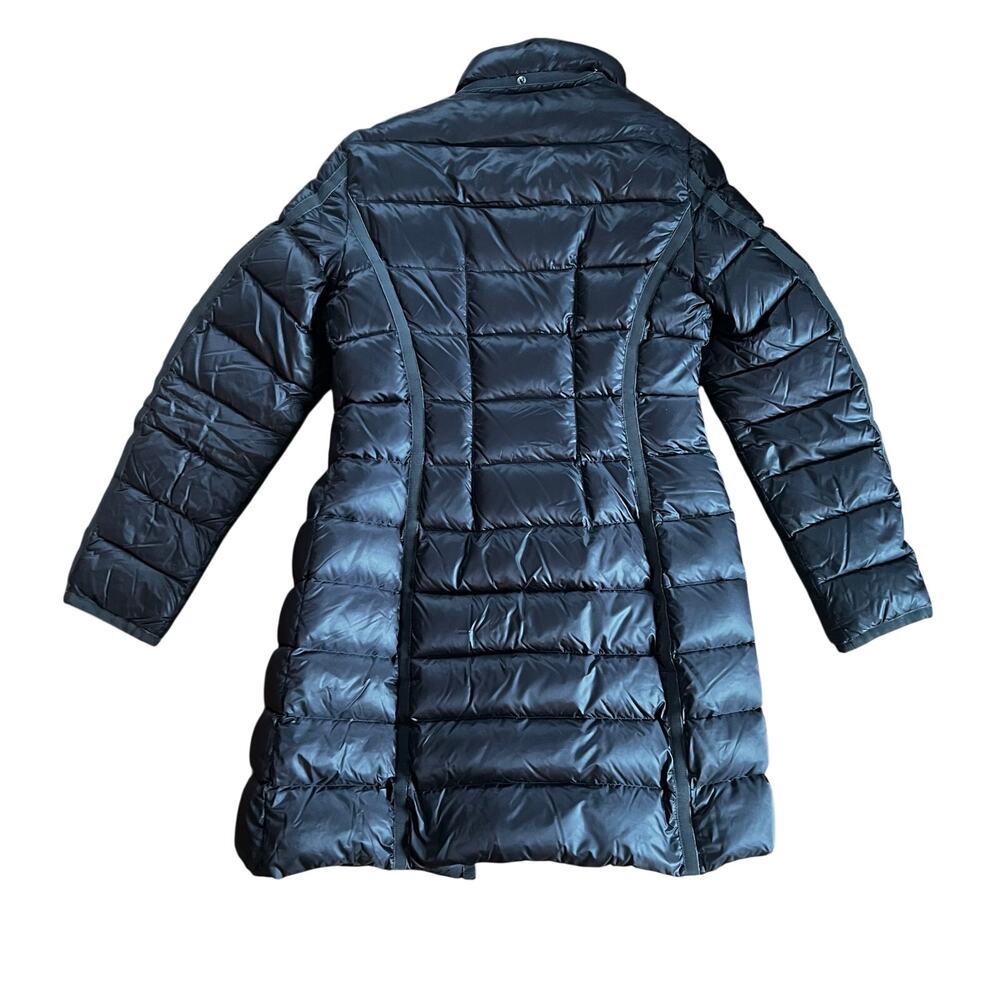 MONCLER Authentic Hermine Long Down Puffer Coat - Dark Gray, No Hood | Size 2, M - Picture 2 of 8